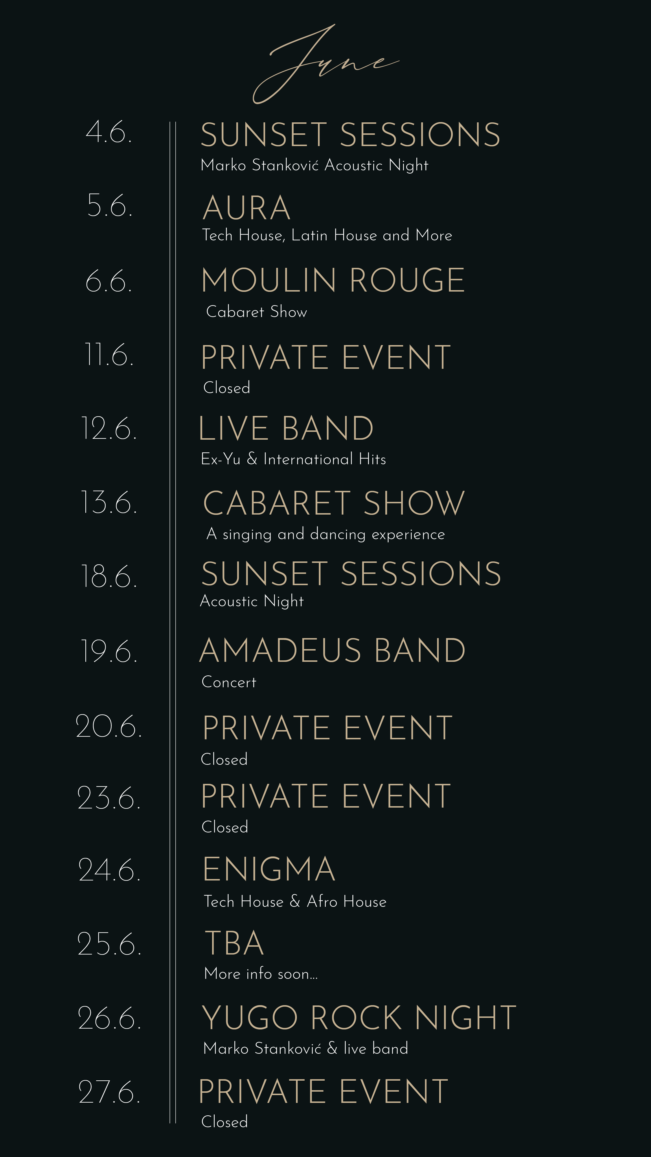 Nebo junij 2026 event program